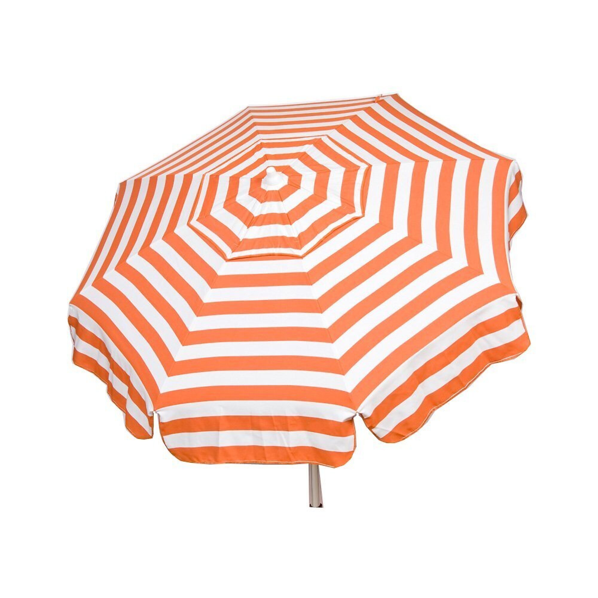 Heininger DestinationGear, Italian 6ft. Patio Umbrella Orange and White, Shape Octagon, Model# 1335